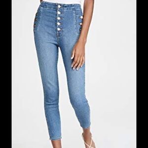 J Brand Natasha Sky High Crop Jeans